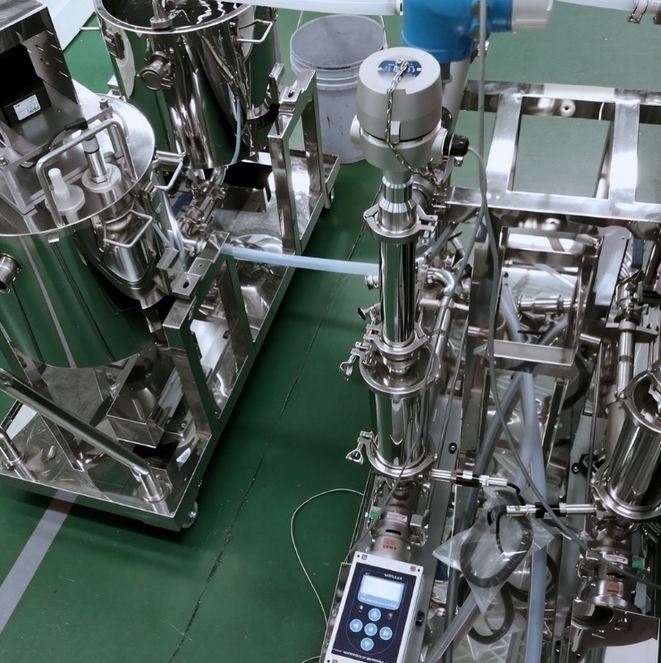 xl7 inline viscometer installed in lithium battery slurry pipeline